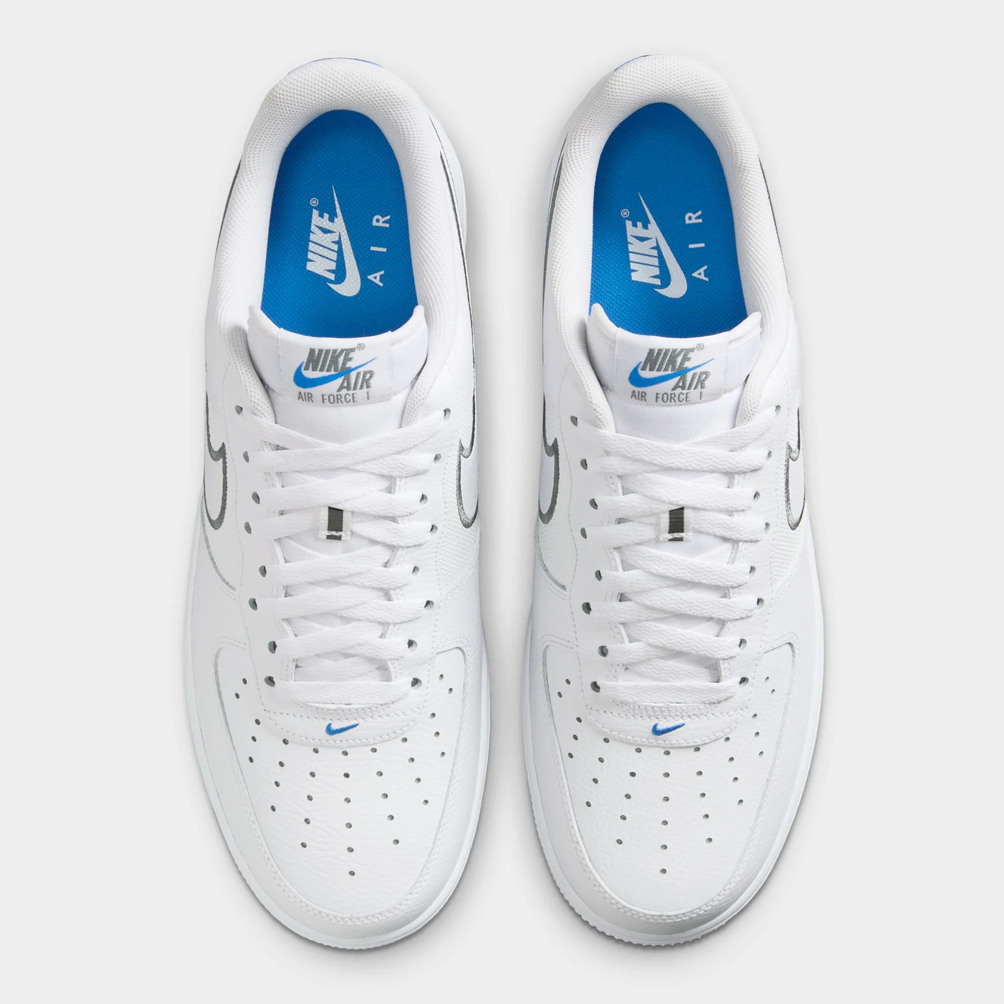 Nike Air Force 1 '07 White / Cool Grey - Photo Blue - Image 5