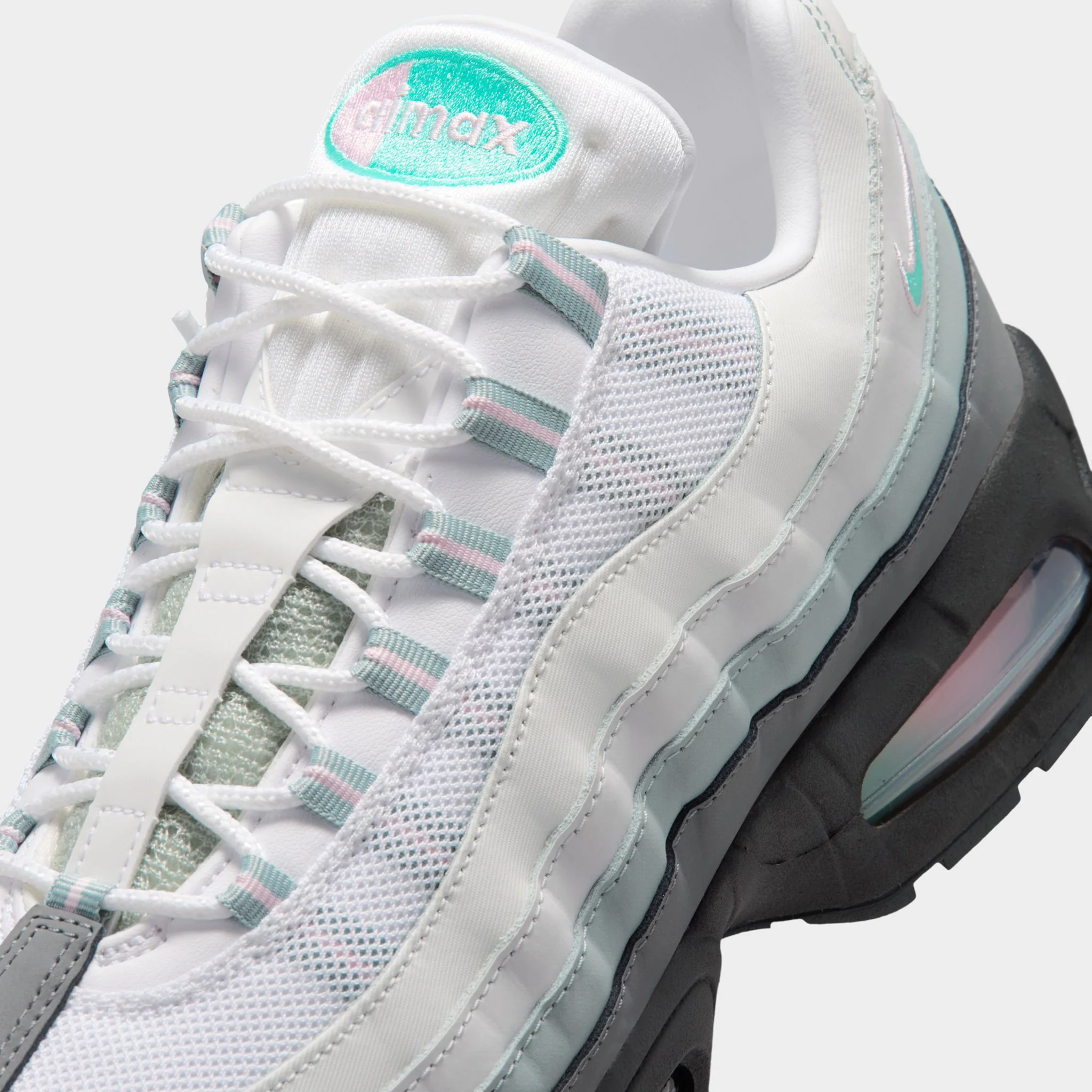 Nike Air Max 95 OG Anthracite / Pink Foam - Hyper Turqoise - Image 4