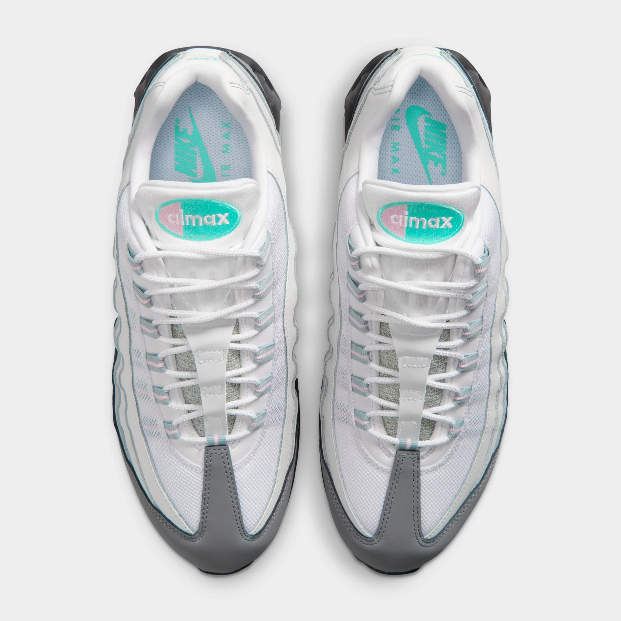 Nike Air Max 95 OG Anthracite / Pink Foam - Hyper Turqoise - Image 6
