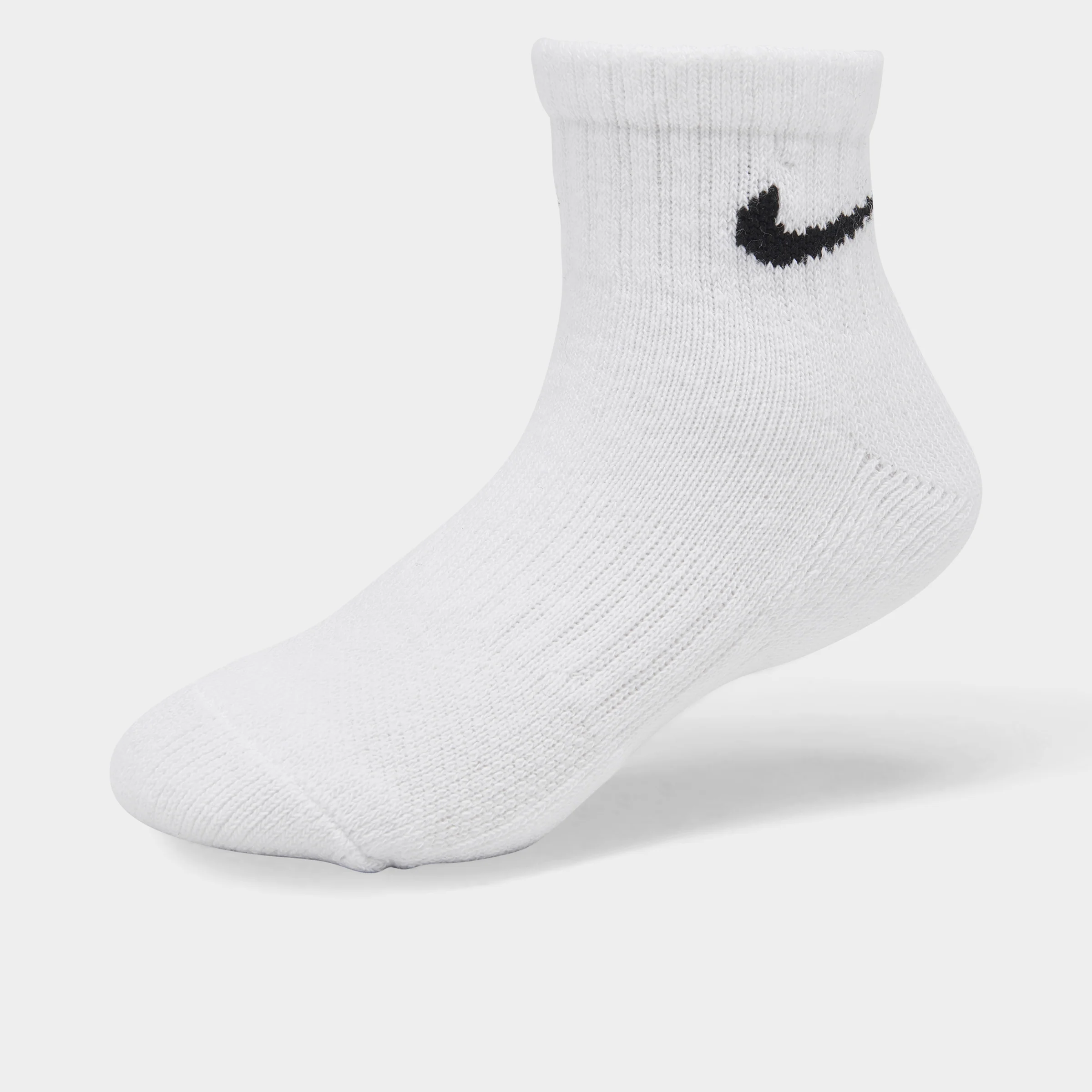 Nike Children's Performance Ankle Socks (6 PK) / White - Image 2