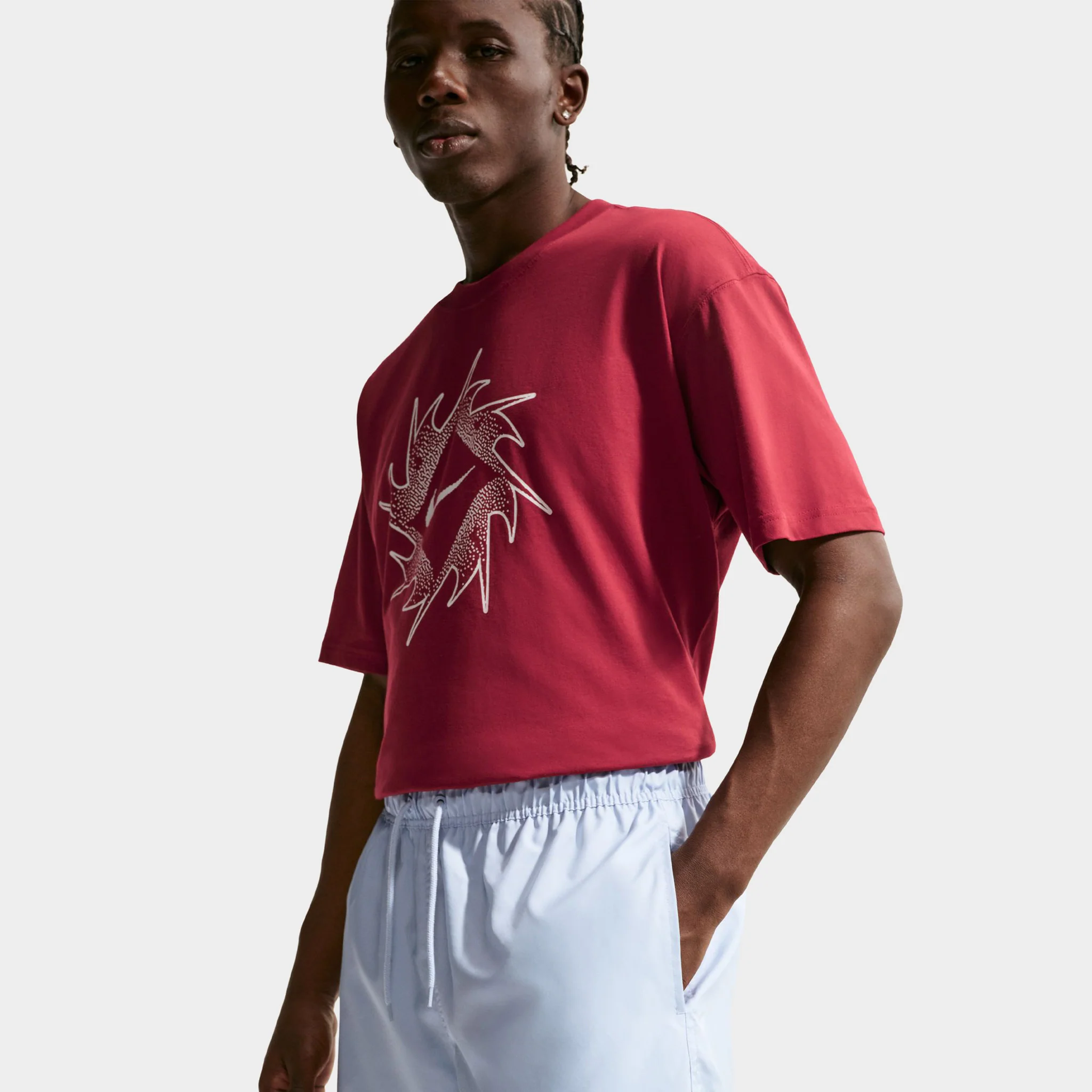 Nike Club Flow Shorts Hydrogen Blue / White - Image 4