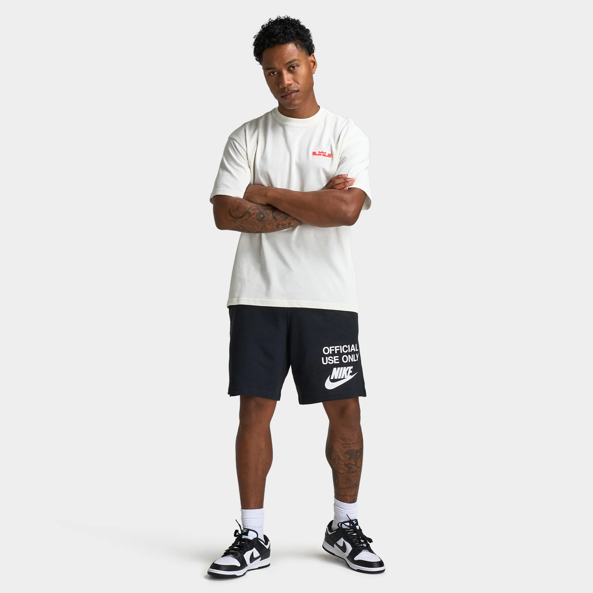 Nike Club Knit Shorts Black / Black - White - Image 6