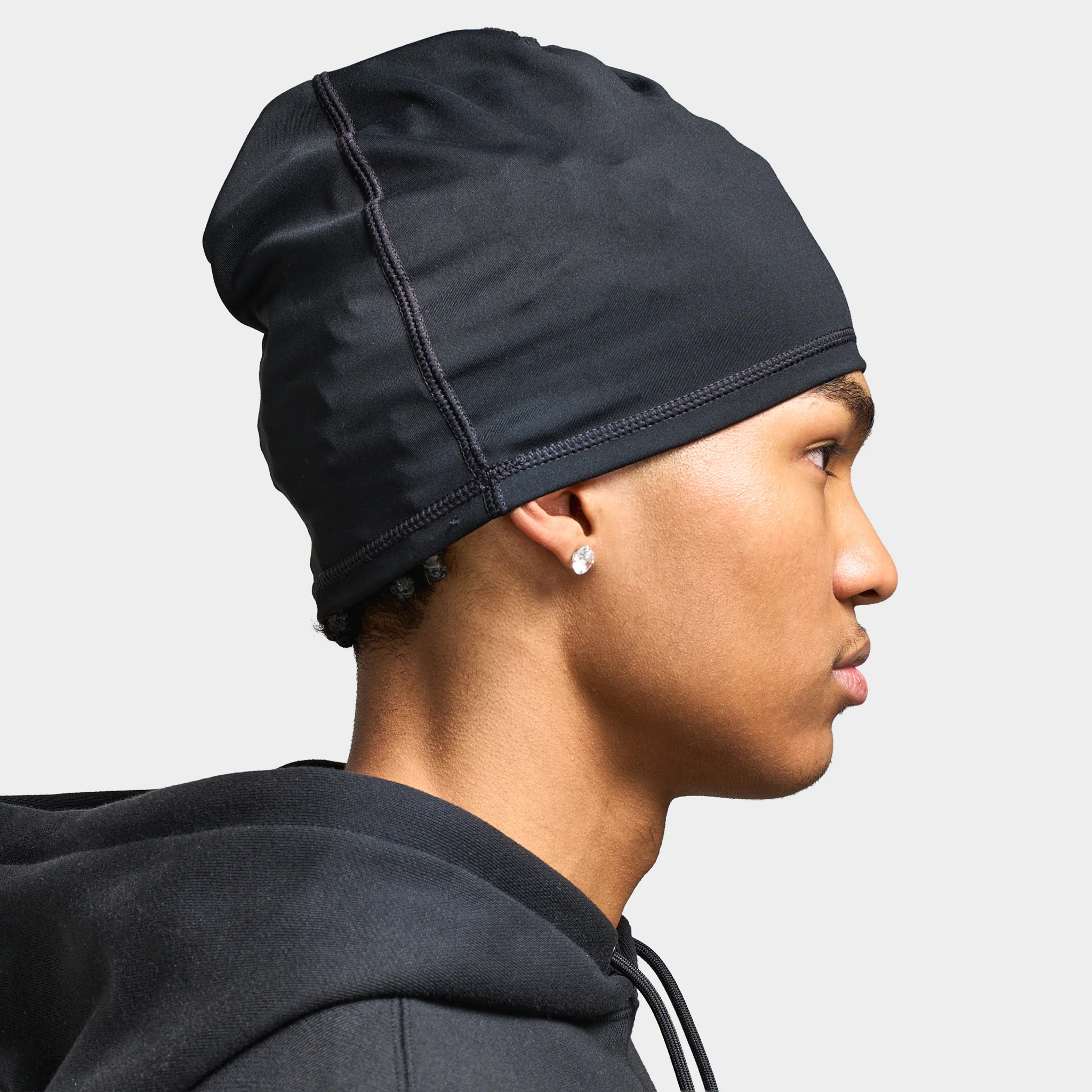 Nike Dri-Fit Peak Uncuffed Beanie / Black - Image 4