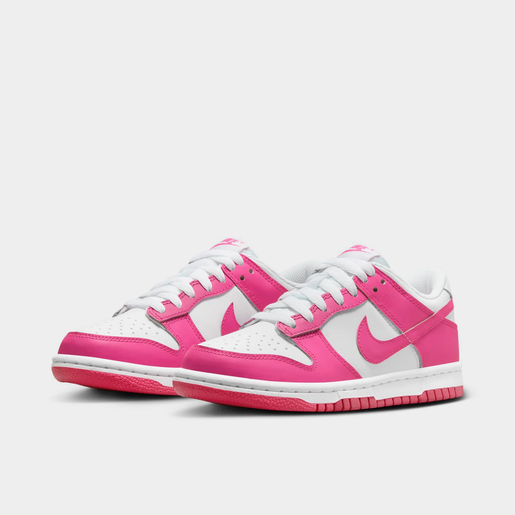 Nike Dunk Low GS White / Laser Fuchsia - Image 2