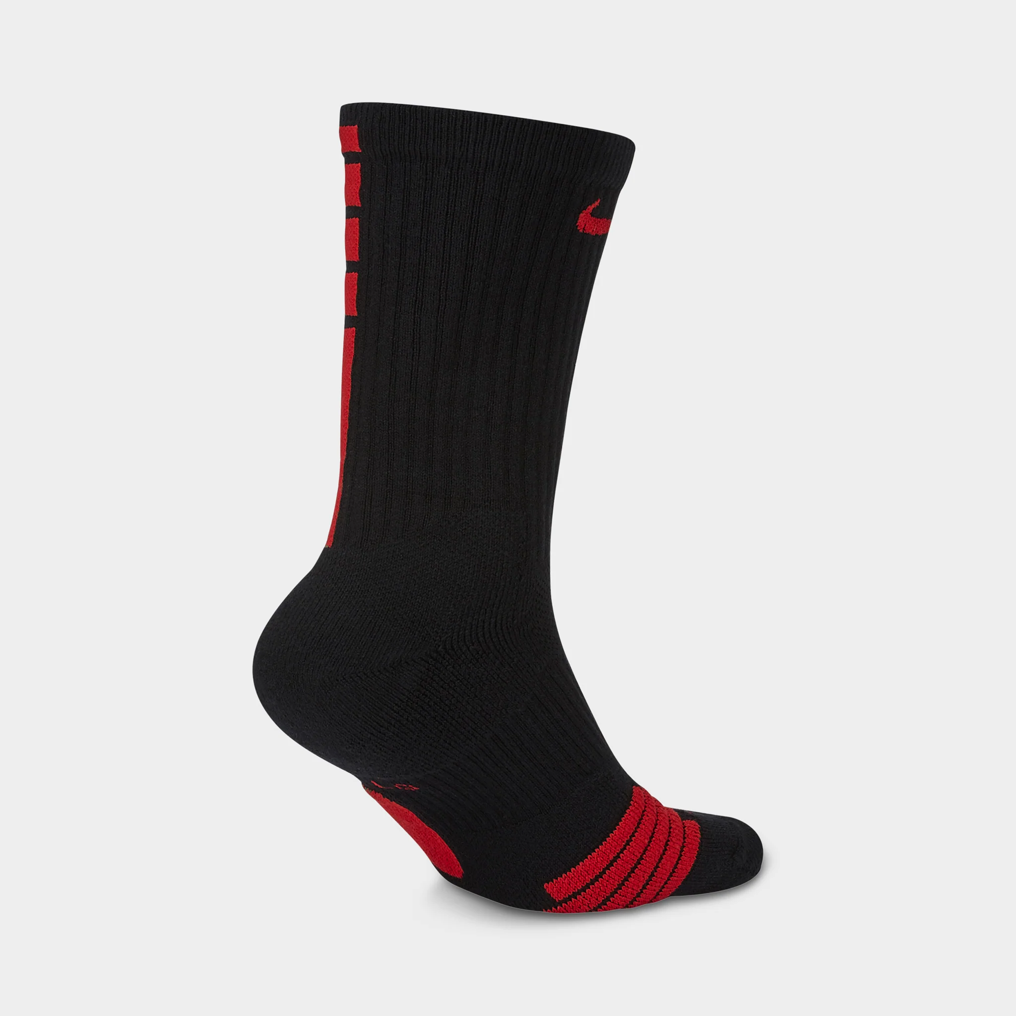 Nike Elite Crew Basketball Socks Black / University Red - Image 2
