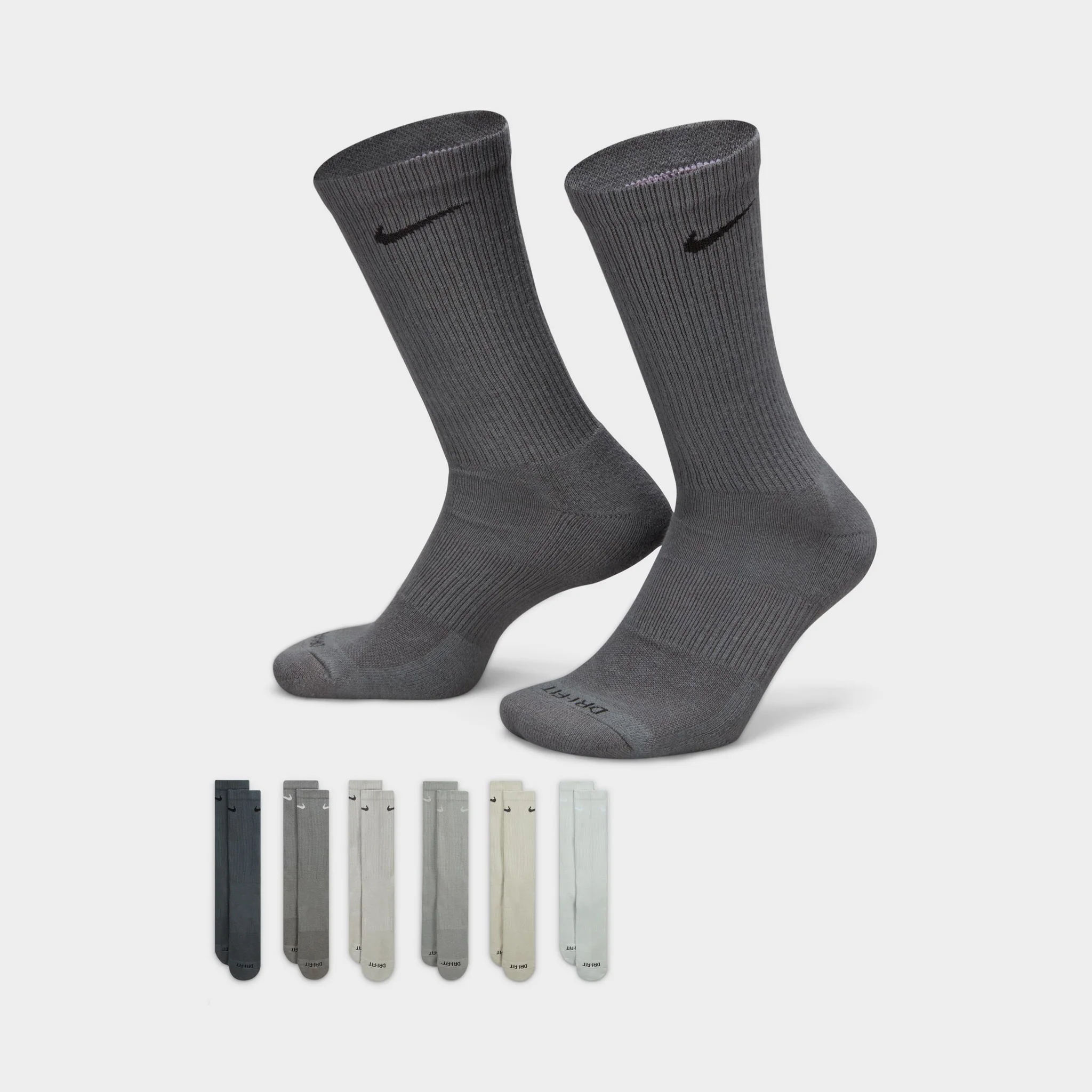 Nike Everyday Plus Cushioned Crew Socks (6 Pack) / Multi-Color - Image 2