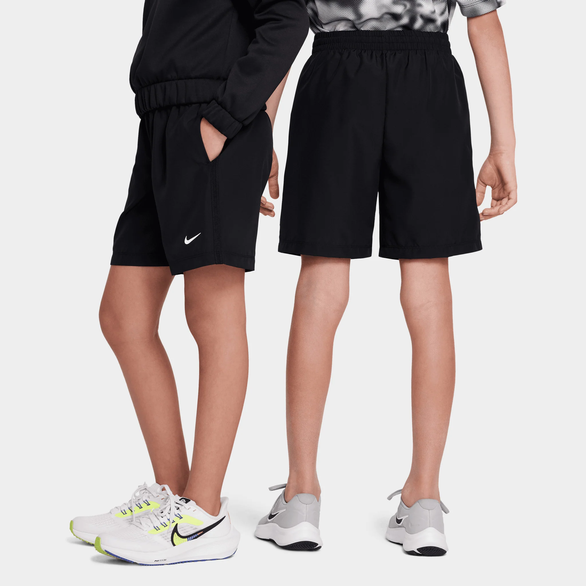 Nike Junior Boys' Dri-FIT Training Shorts Black / White - Image 2