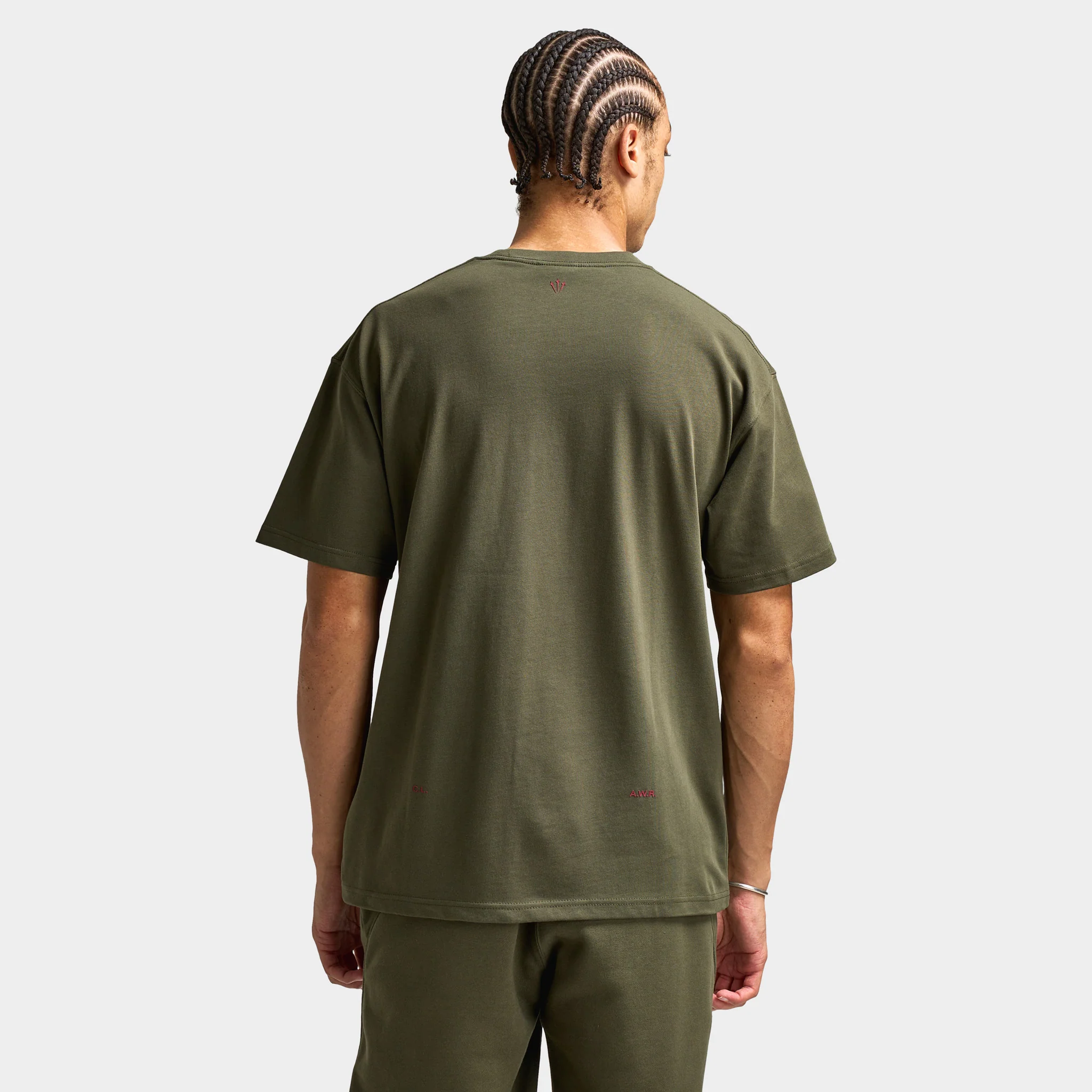 Nike NOCTA CS Cardinal T-Shirt Cargo Khaki / Team Red - Image 2