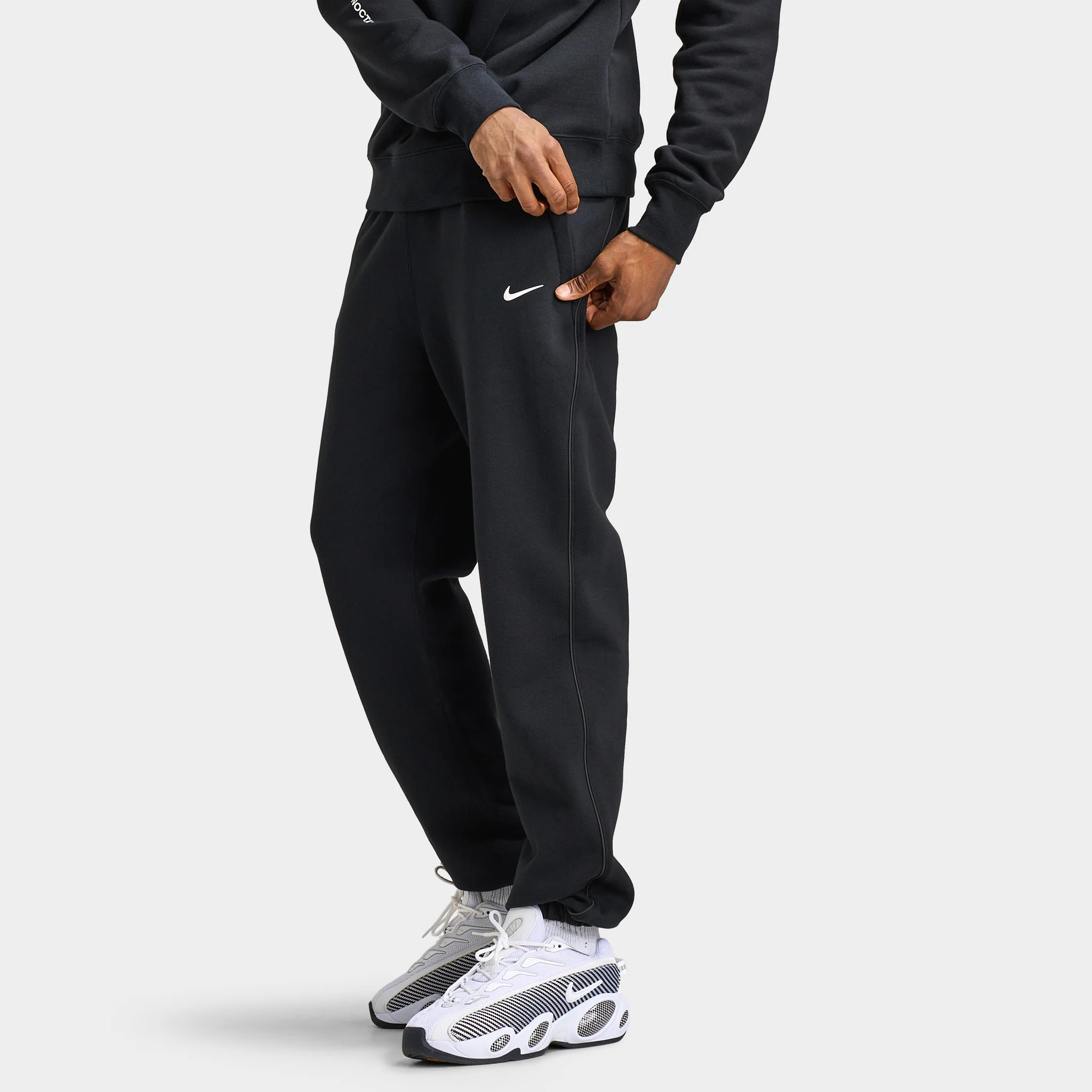 Nike NOCTA Cardinal Fleece Sweatpants Black / Black - White - Image 3