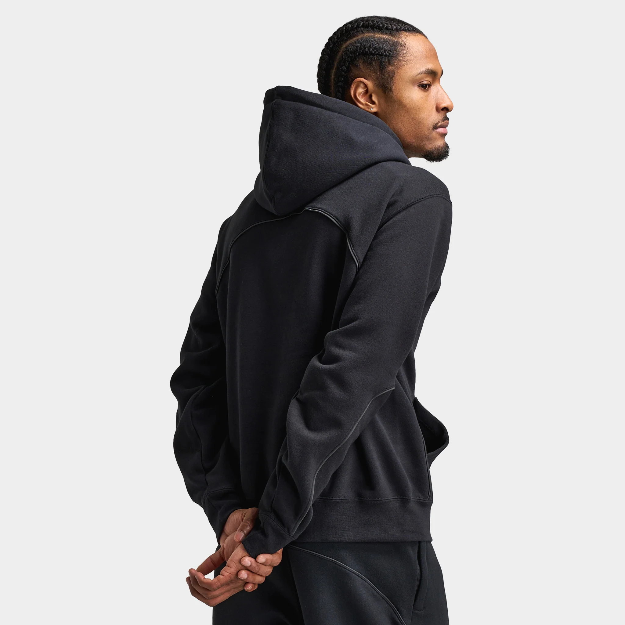 Nike NOCTA NRG Cardinal Fleece Pullover Hoodie Black / White - Image 2