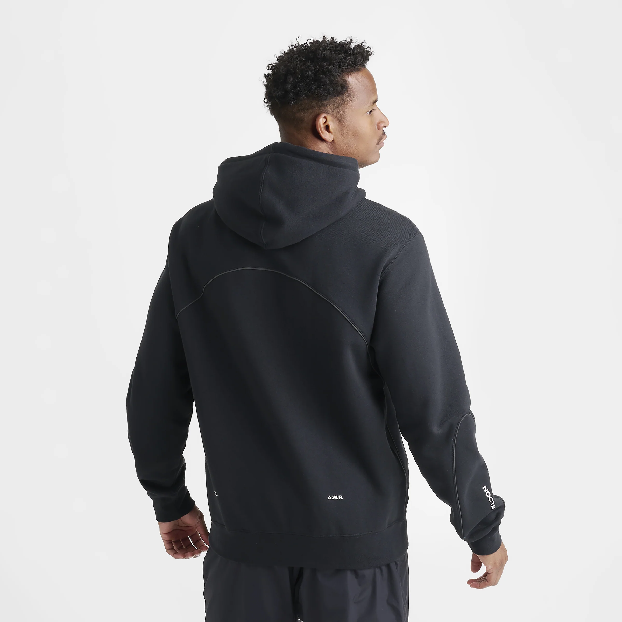 Nike NOCTA Cardinal Fleece Pullover Hoodie Black / White - Image 2