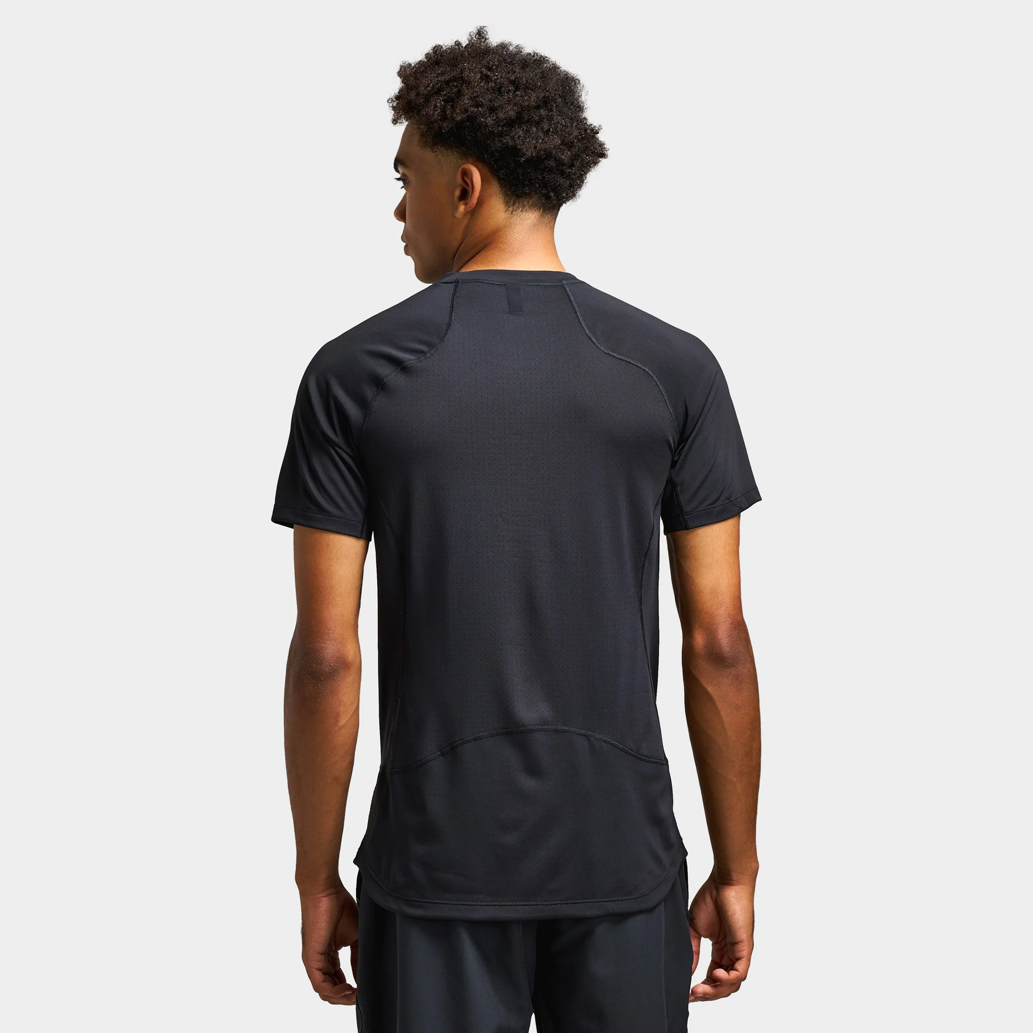 Nike Pro Training Men's Dri-FIT Short Sleeve Top / Black - Image 2