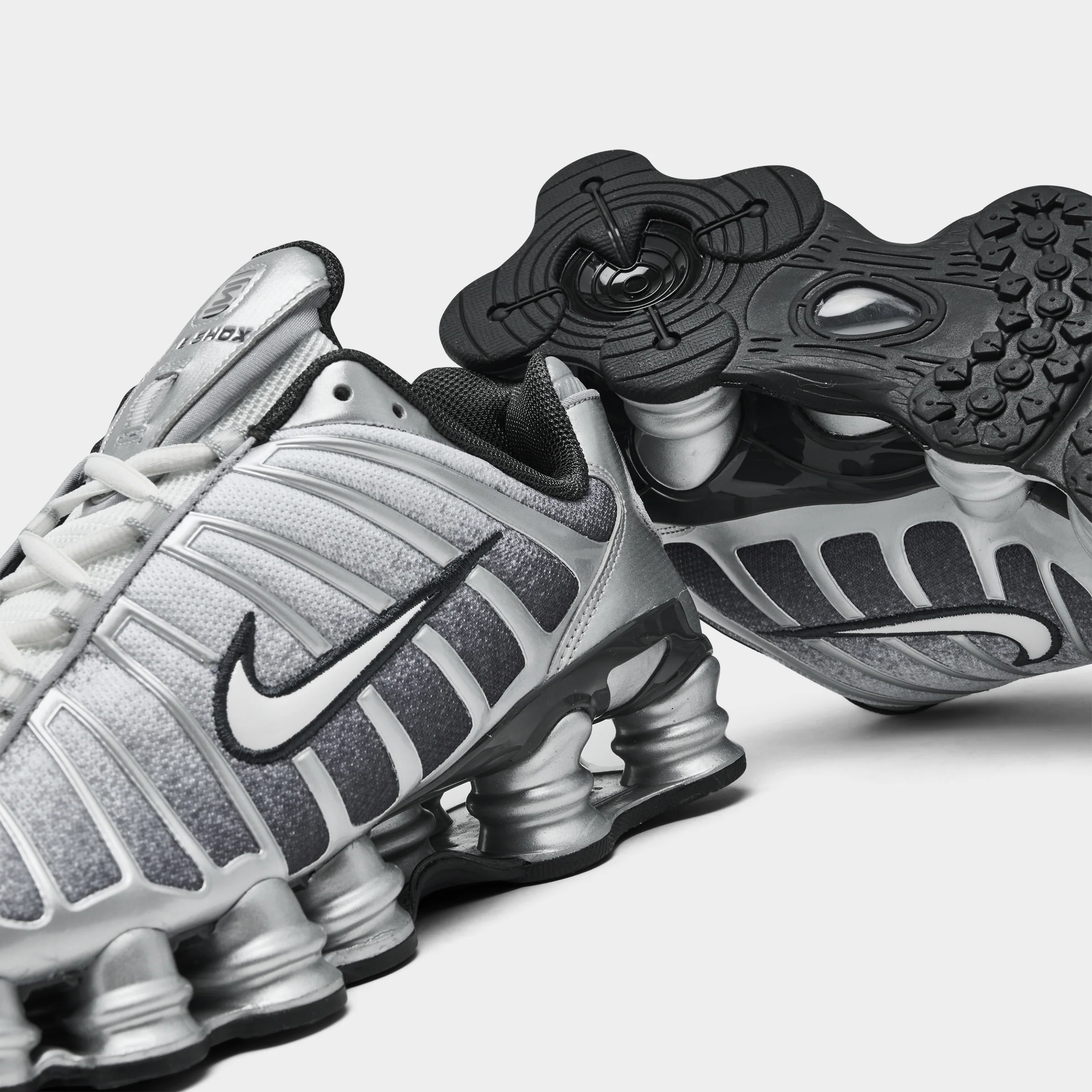 Nike Shox TL Print Metallic Silver / Summit White - Wolf Grey - Image 3