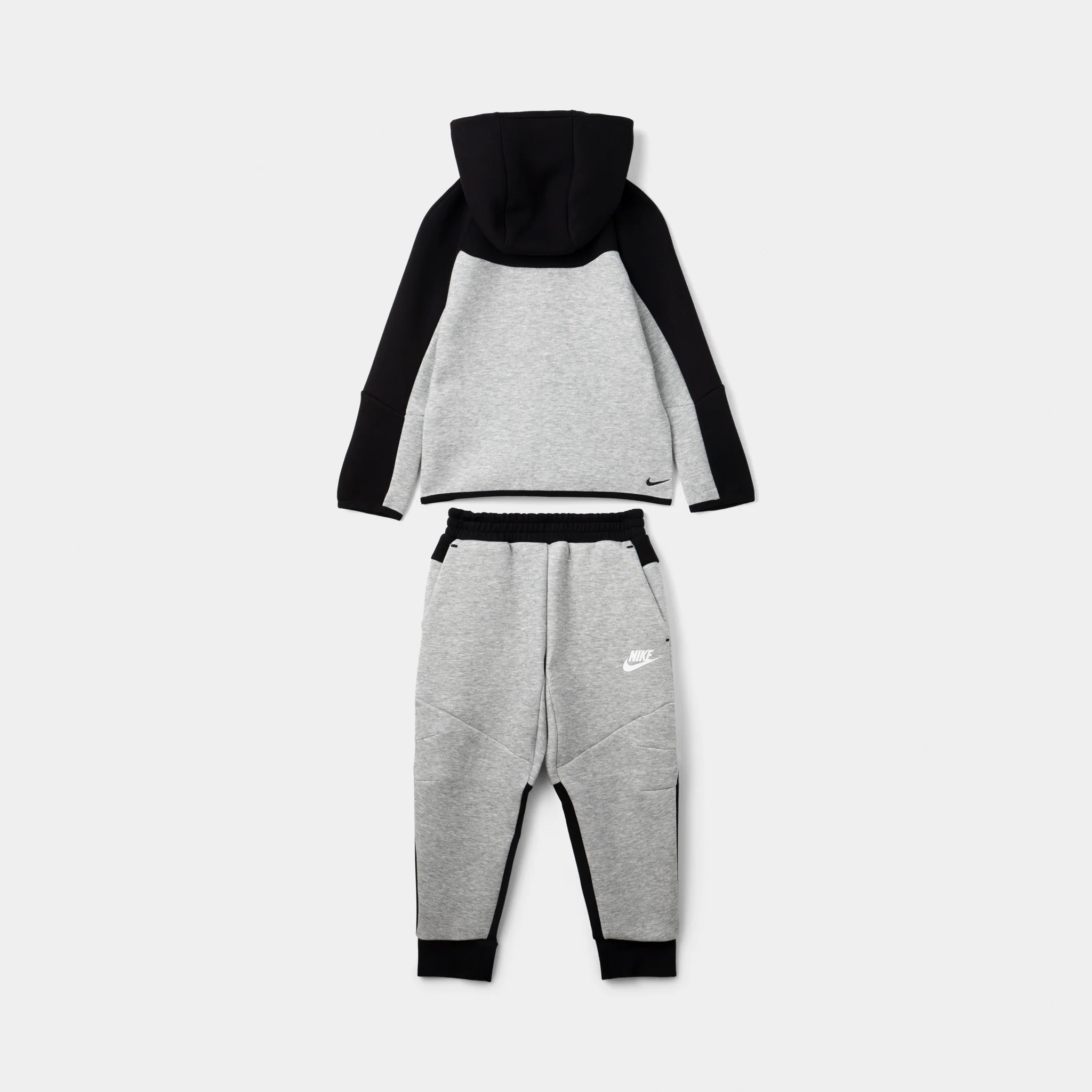 Nike Sportswear Children's Tech Fleece Full Zip Set Grey Heather / Black - White - Image 2