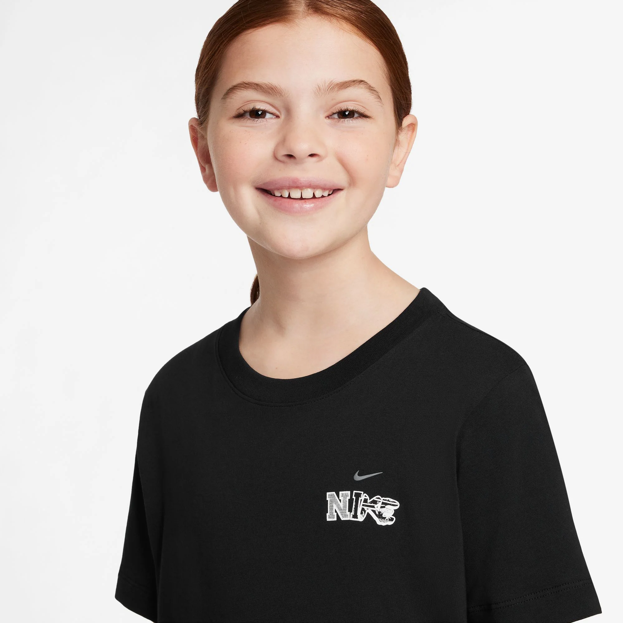 Nike Sportswear Juniors' Court Vision Tee / Black - Image 3
