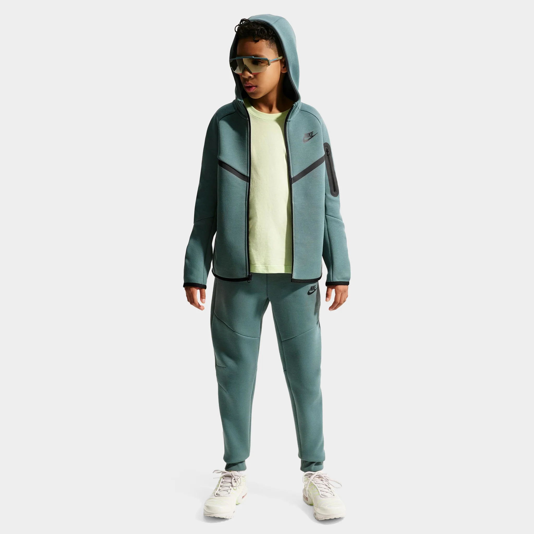Nike Sportswear Juniors' Tech Fleece Full-Zip Hoodie / Mineral Slate