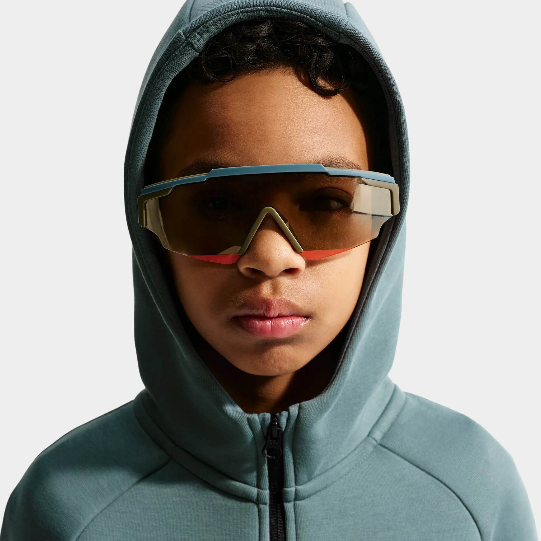 Nike Sportswear Juniors' Tech Fleece Full-Zip Hoodie / Mineral Slate - Image 5