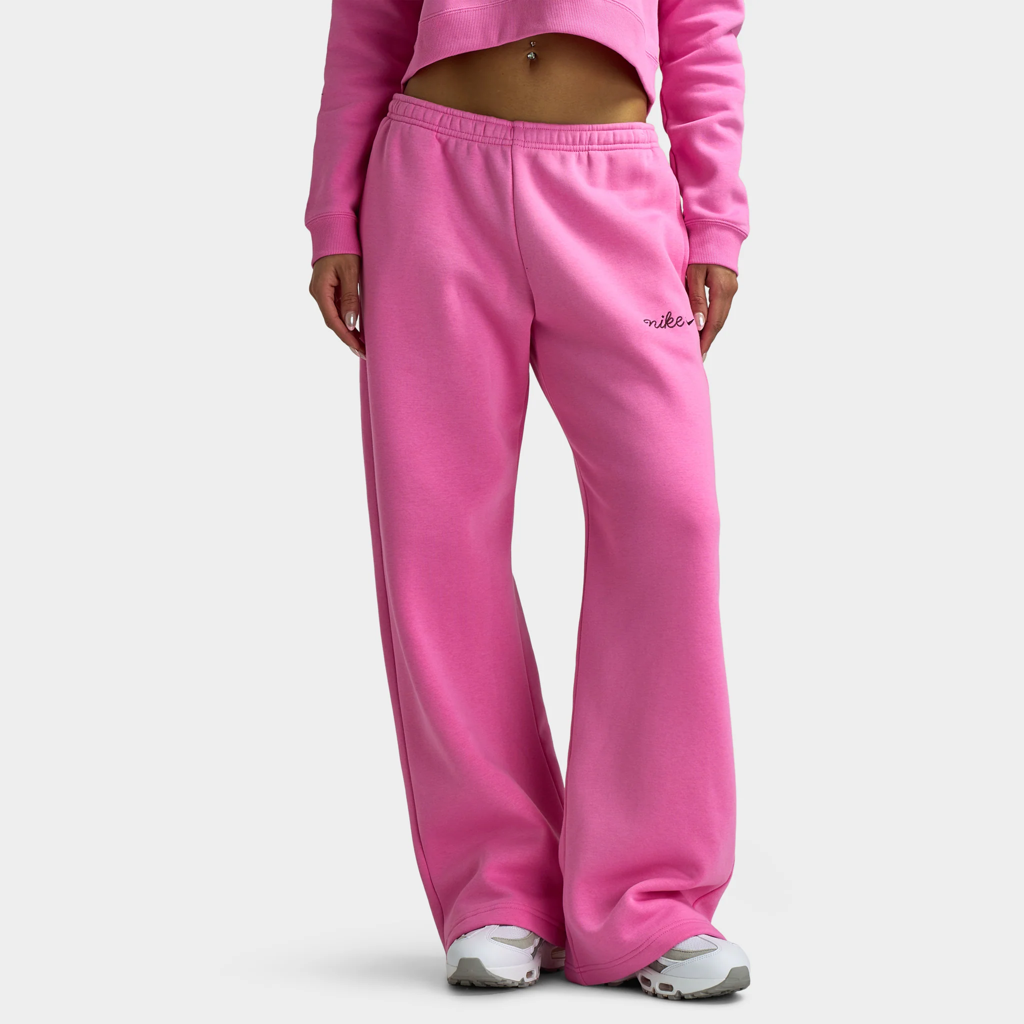 Nike Sportswear Phoenix Fleece Straight Leg Pants / Playful Pink