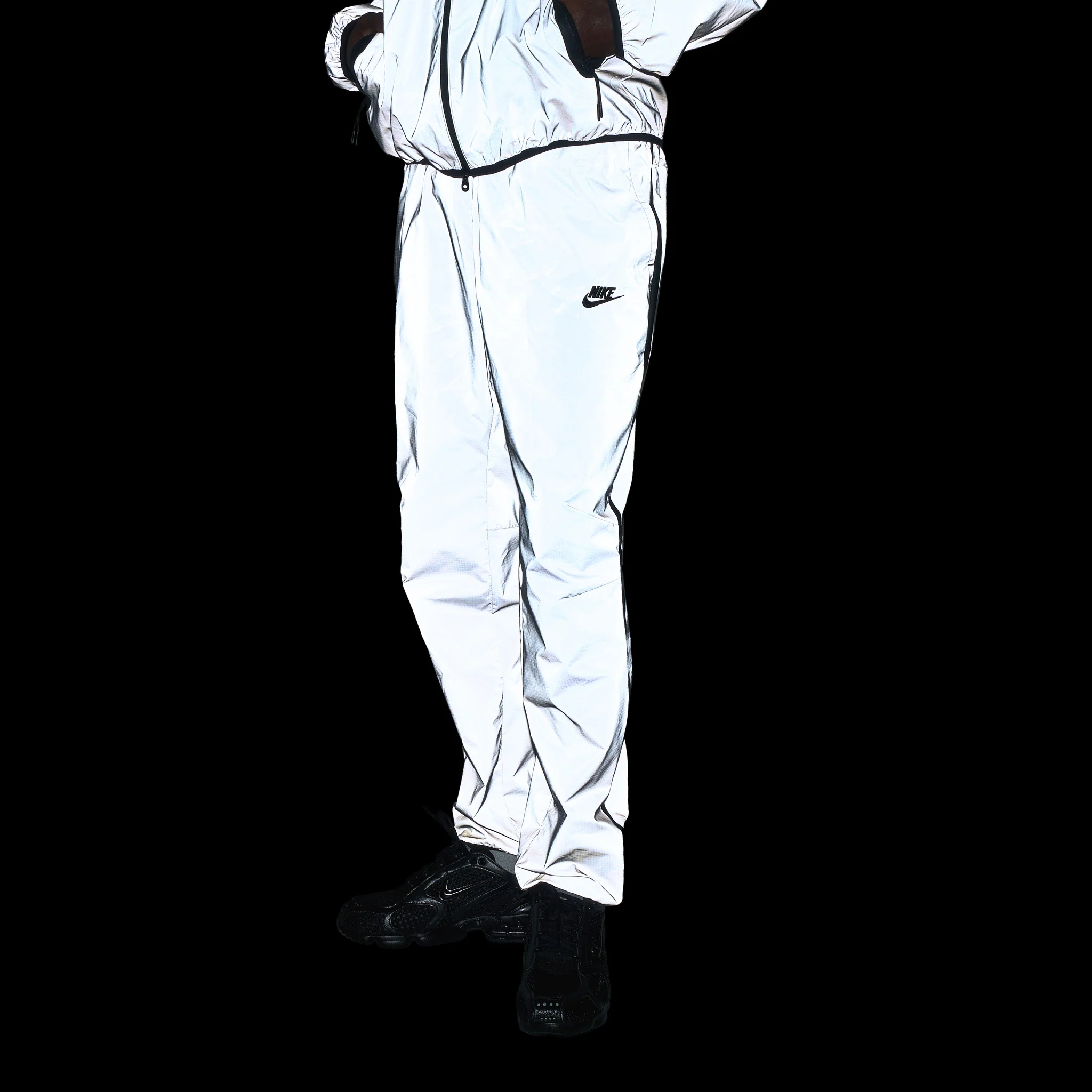 Nike Tech Woven Flash Pants Reflect Silver / Black - Image 7
