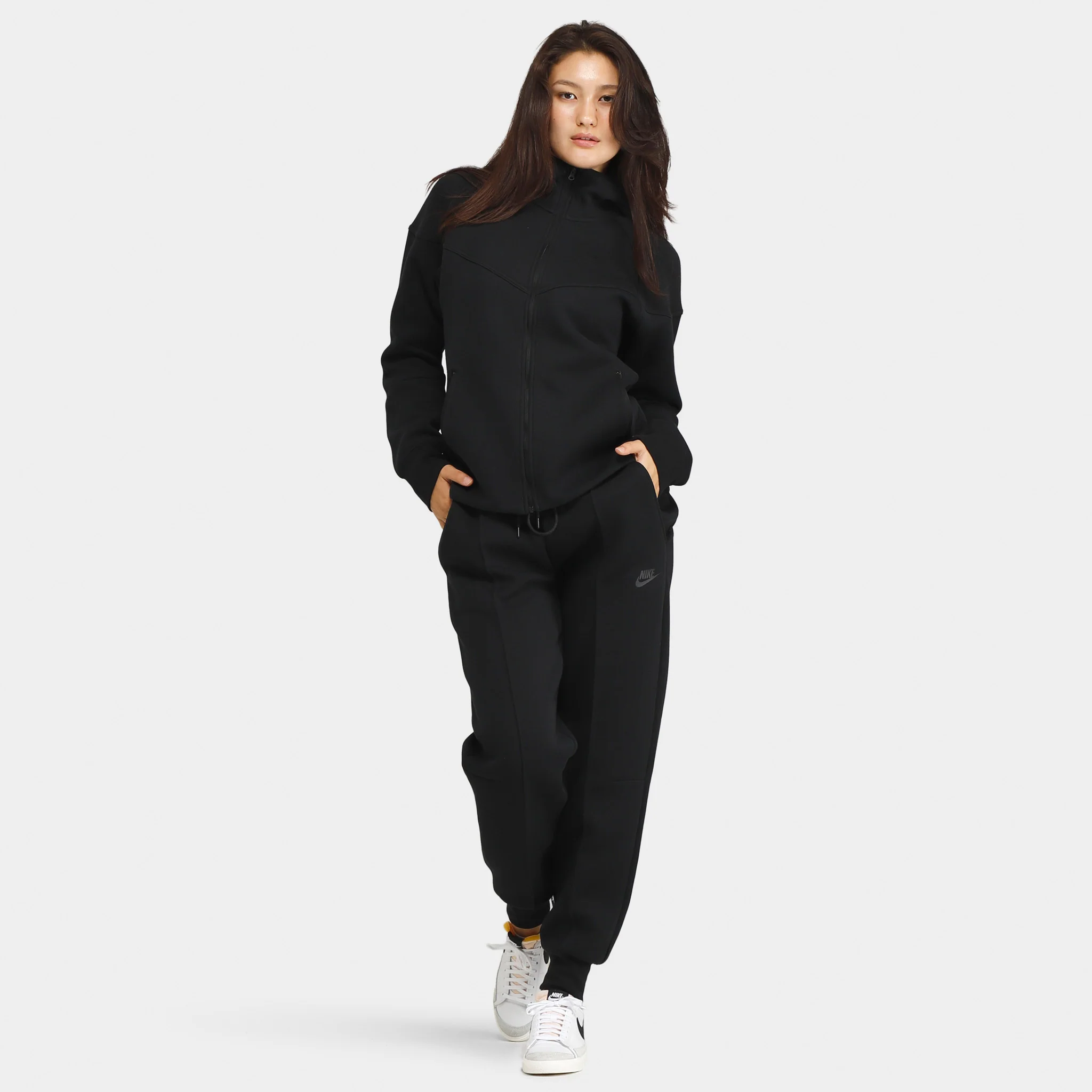 Nike Sportswear Women's Tech Fleece Windrunner Full Zip Hoodie / Black - Image 3