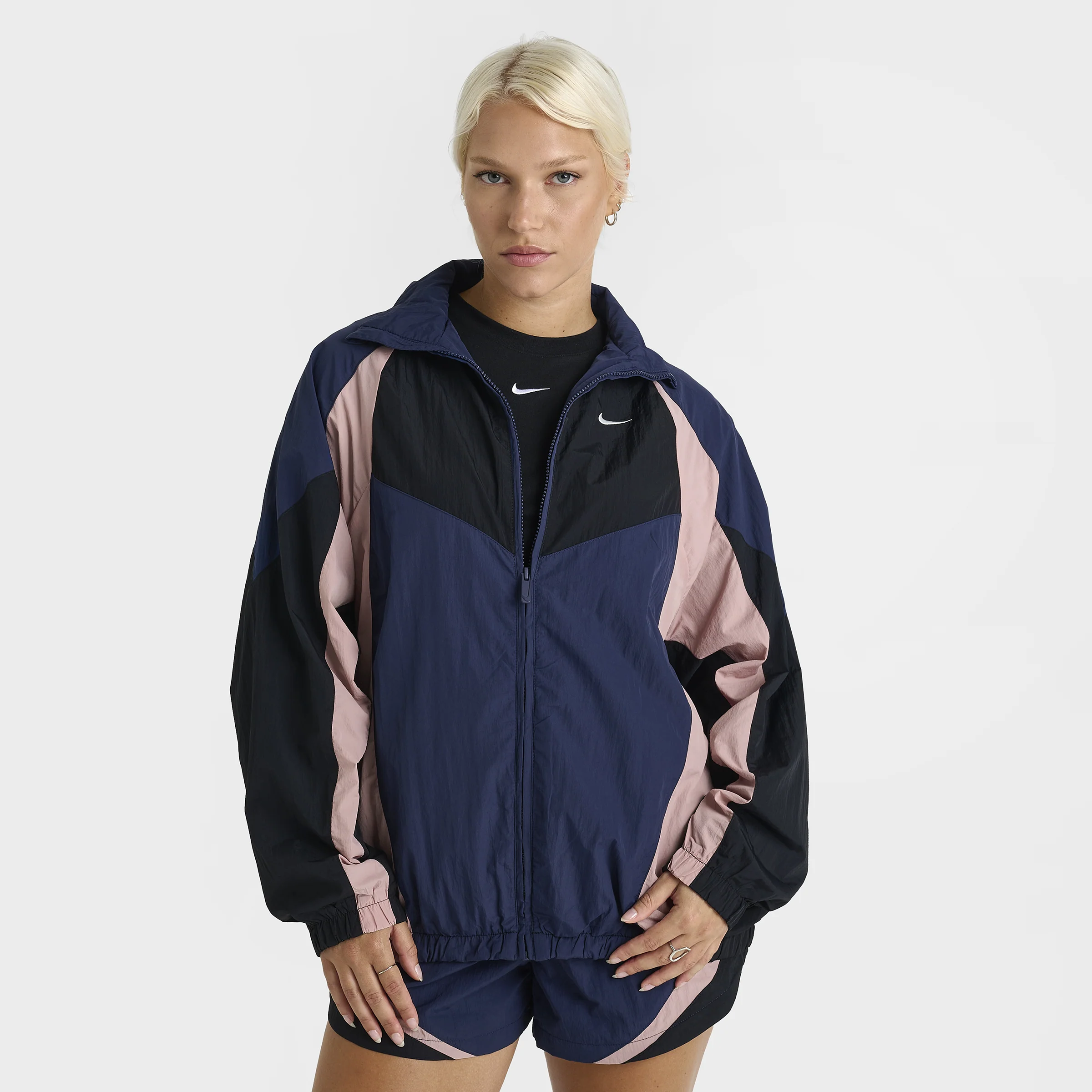 Nike Sportswear Women's Oversized Track Jacket Midnight Navy / Black