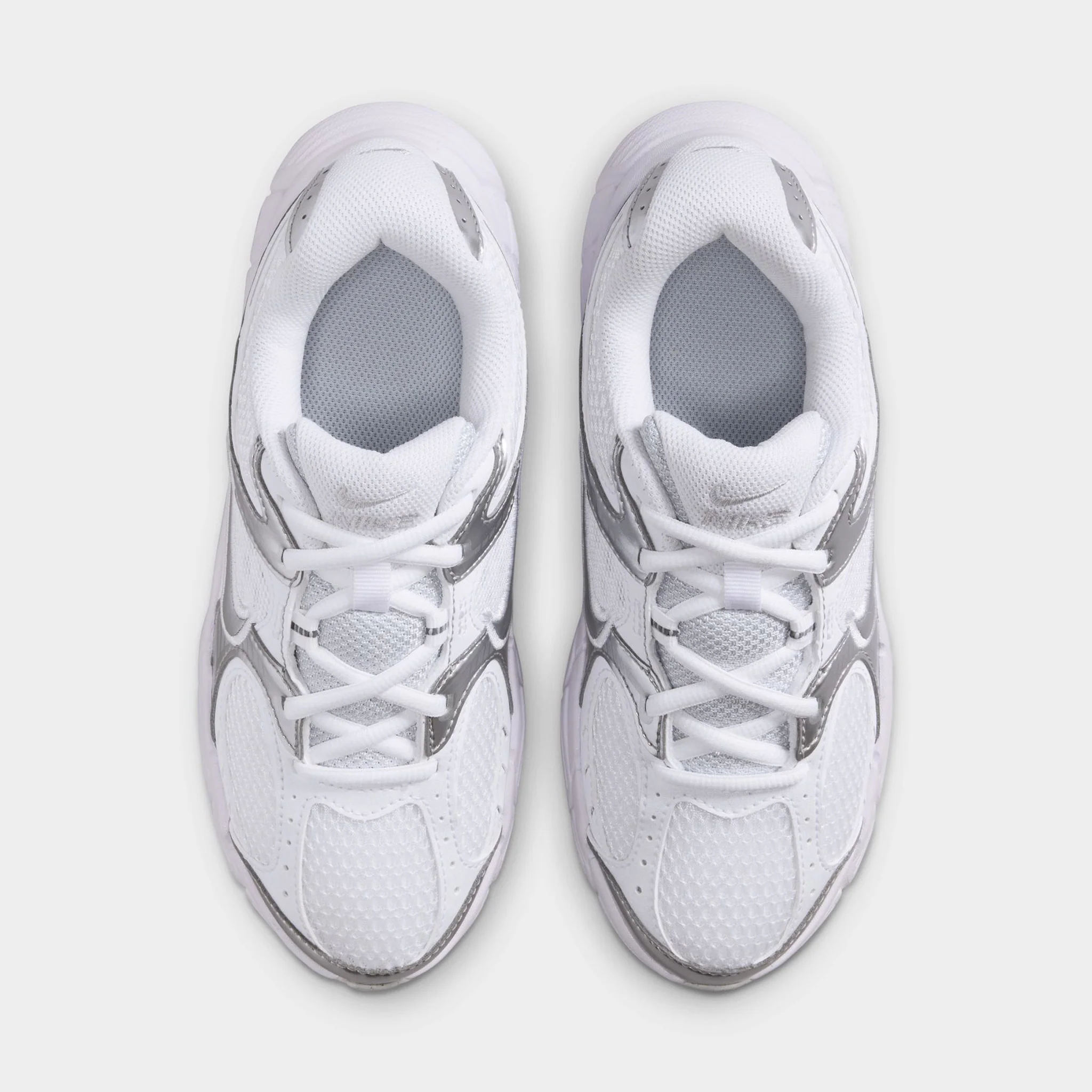 Nike V5 RNR GS White / Metallic Silver - Pure Platinum - Image 5