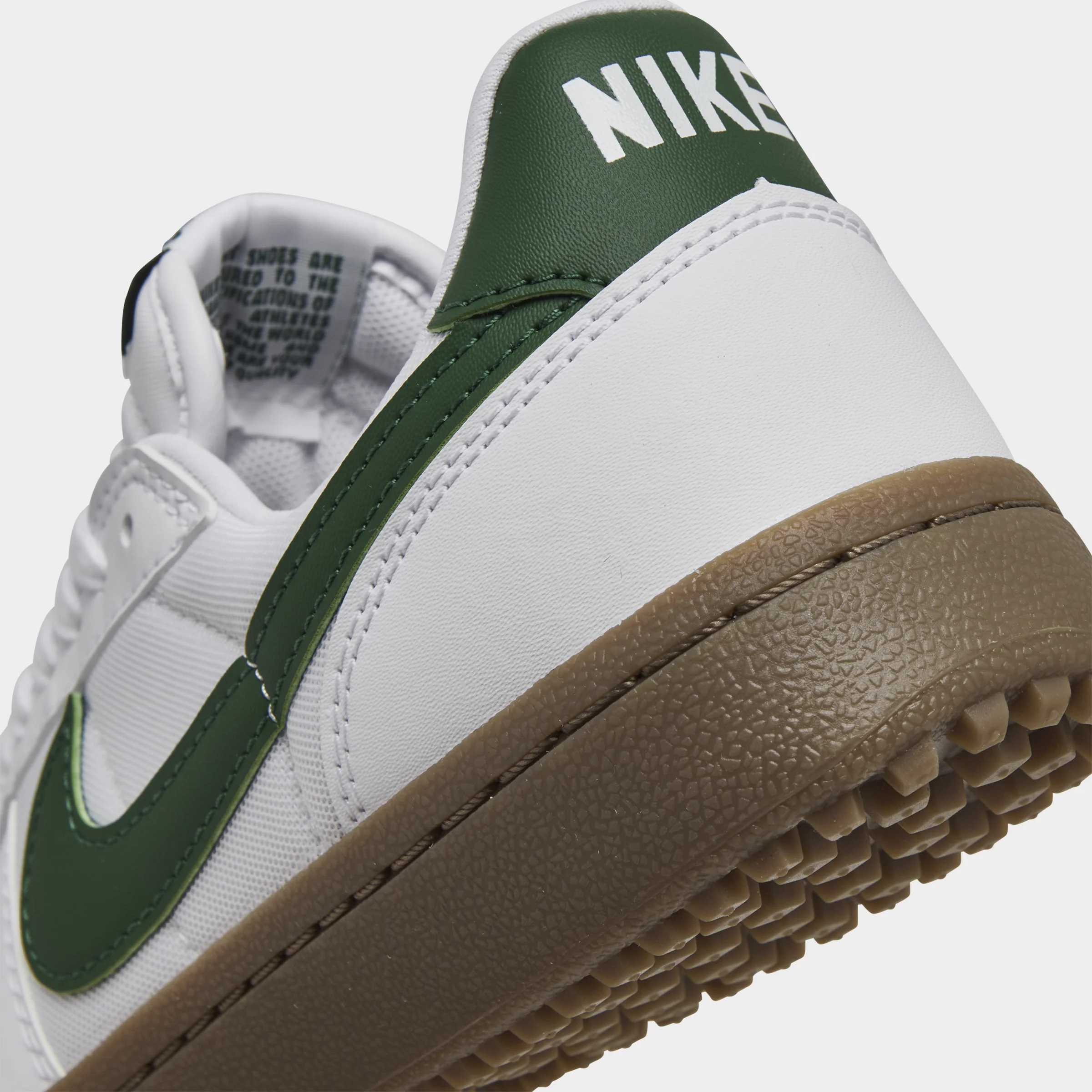 Nike Women's Field General White / Gorge Green - Dark Gum - Image 3