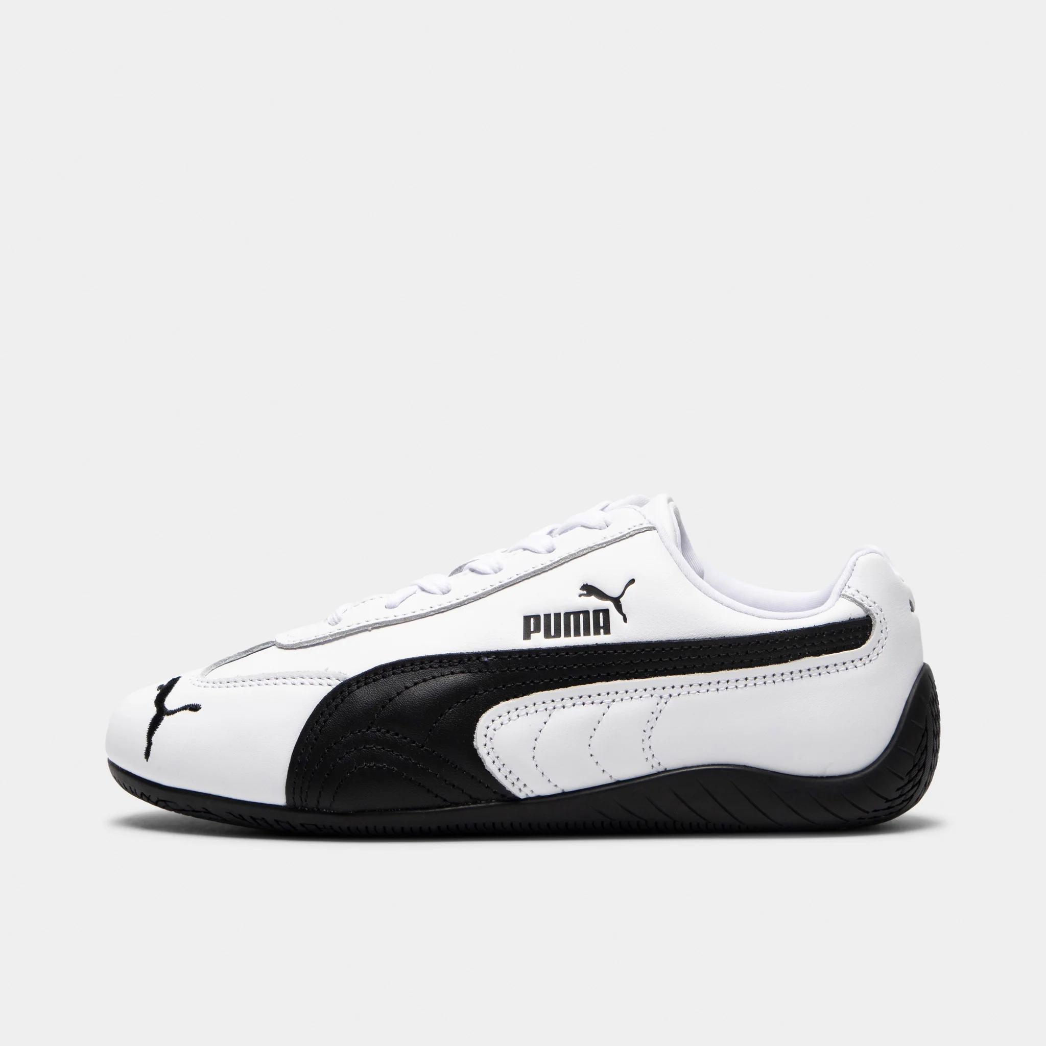 PUMA Women's Speedcat Leather Black / White