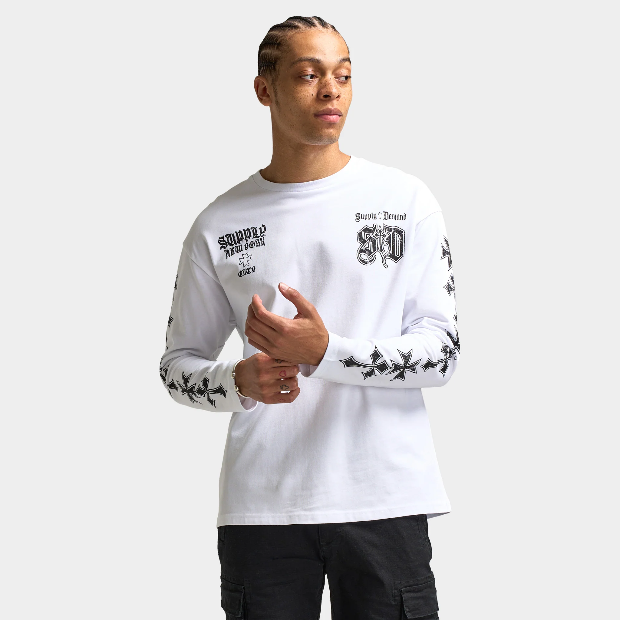Supply & Demand Chance Long Sleeve T-shirt / Optic White