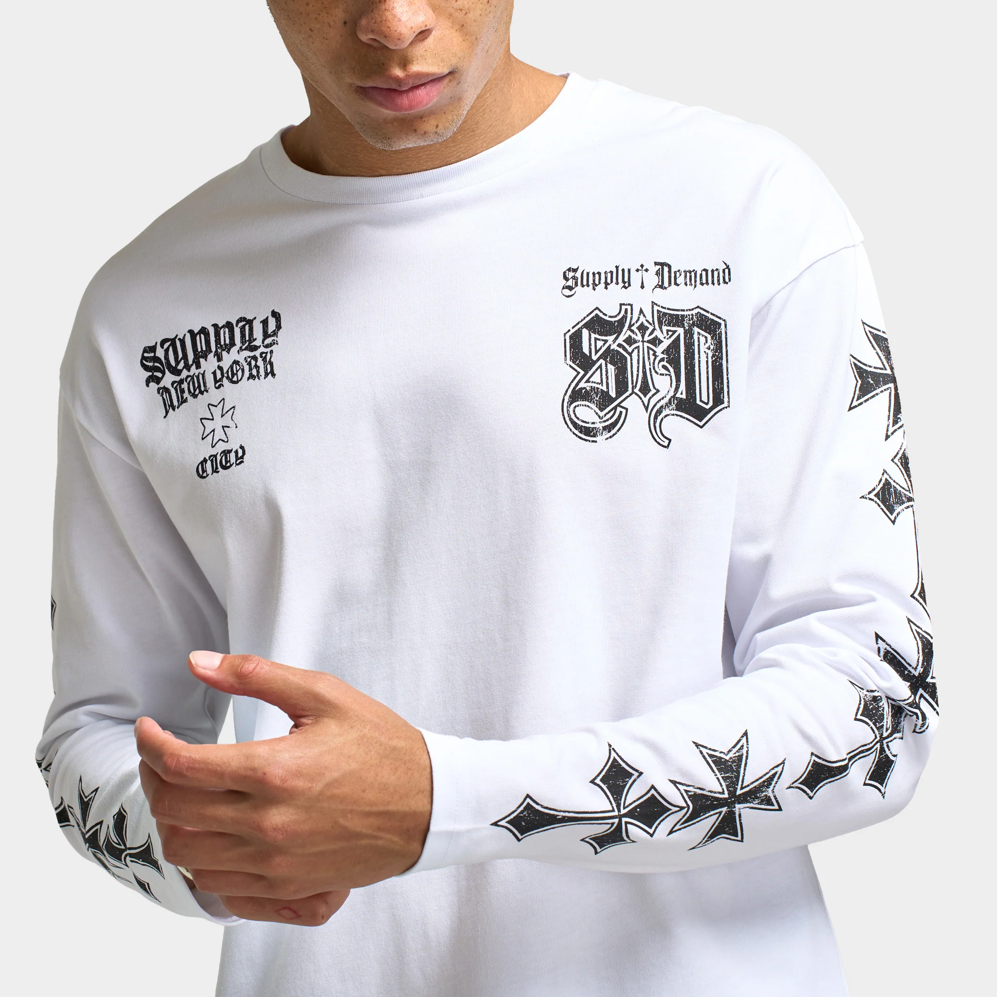 Supply & Demand Chance Long Sleeve T-shirt / Optic White - Image 3