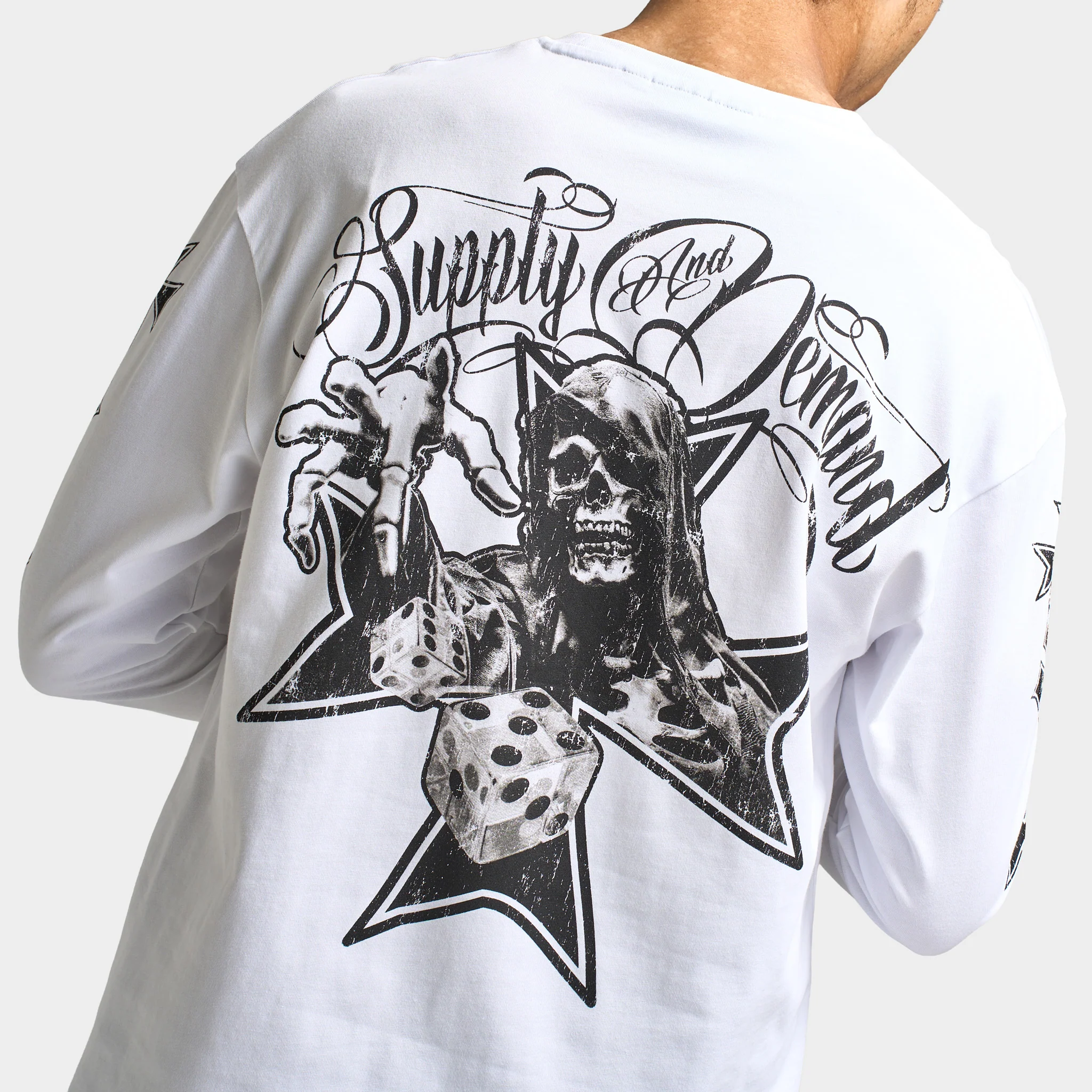 Supply & Demand Chance Long Sleeve T-shirt / Optic White - Image 4