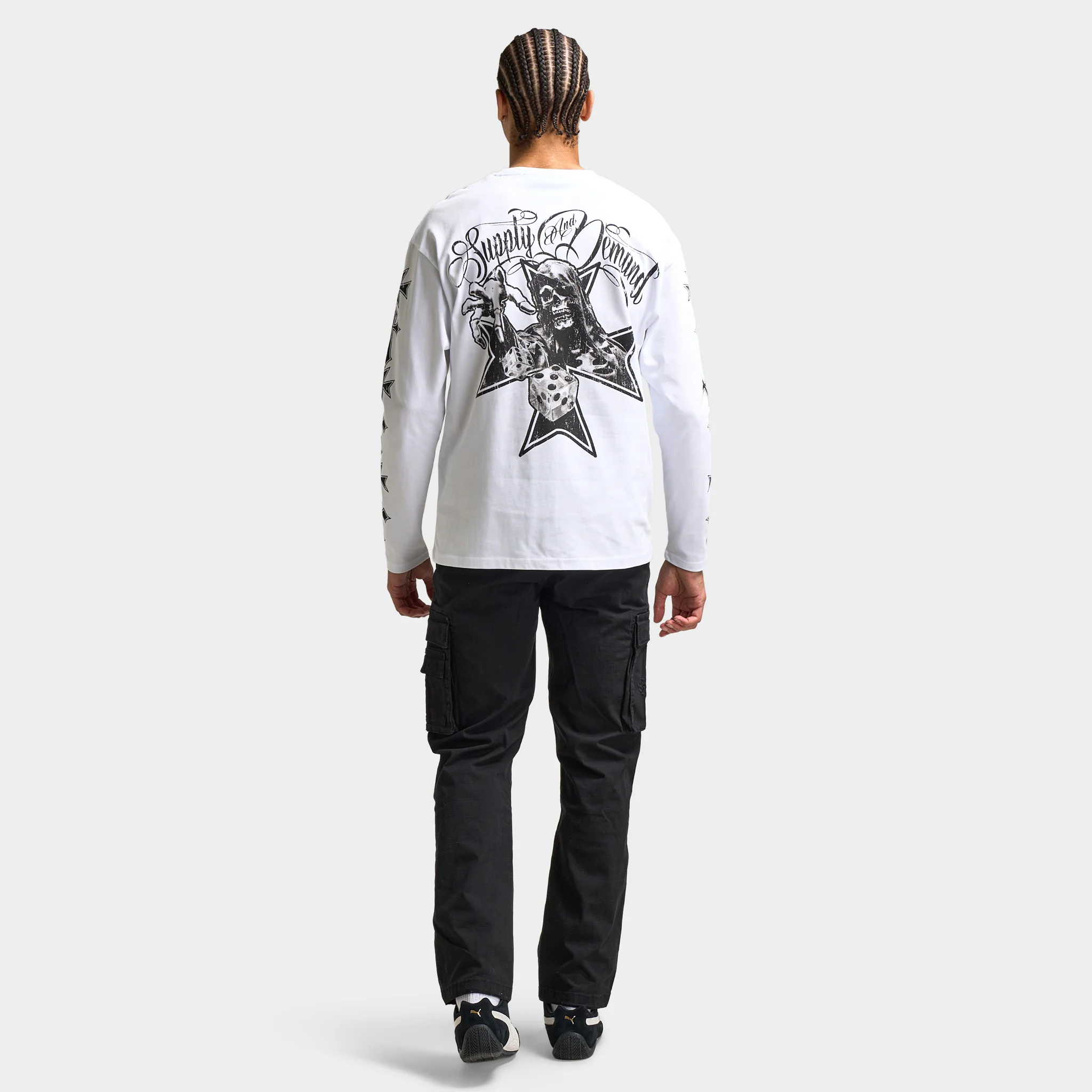 Supply & Demand Chance Long Sleeve T-shirt / Optic White - Image 5