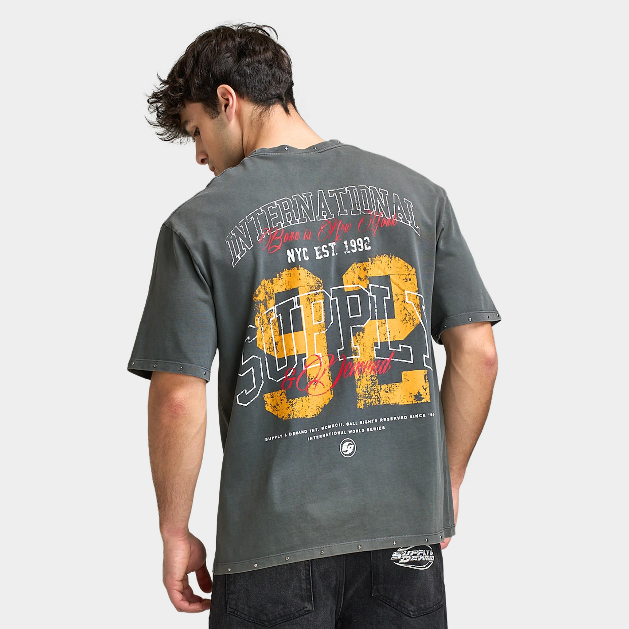 Supply & Demand Transfer T-Shirt / Volcanic Ash - Image 2