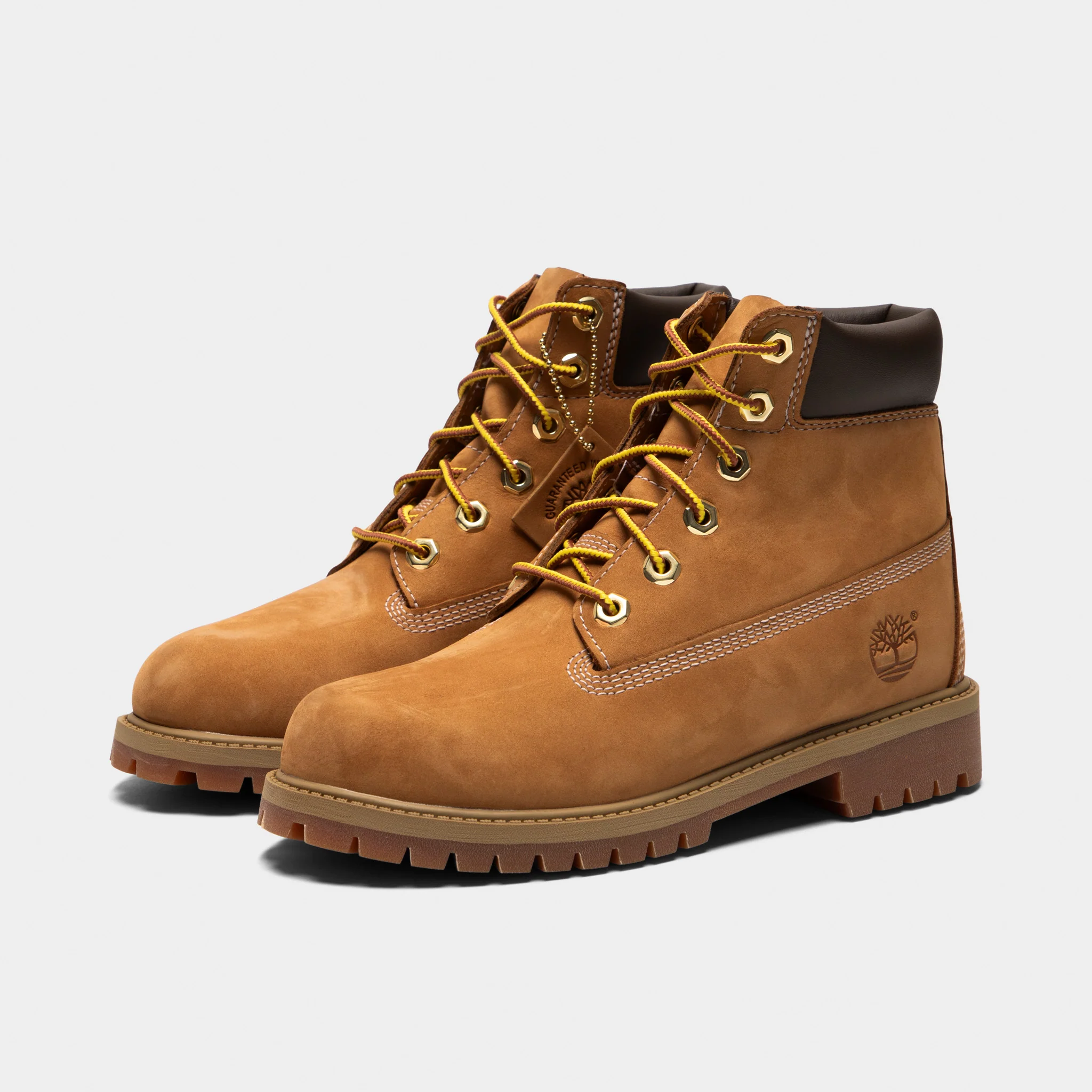 Timberland Juniors' 6-Inch Premium Lace Up Waterproof Boot / Wheat - Image 2