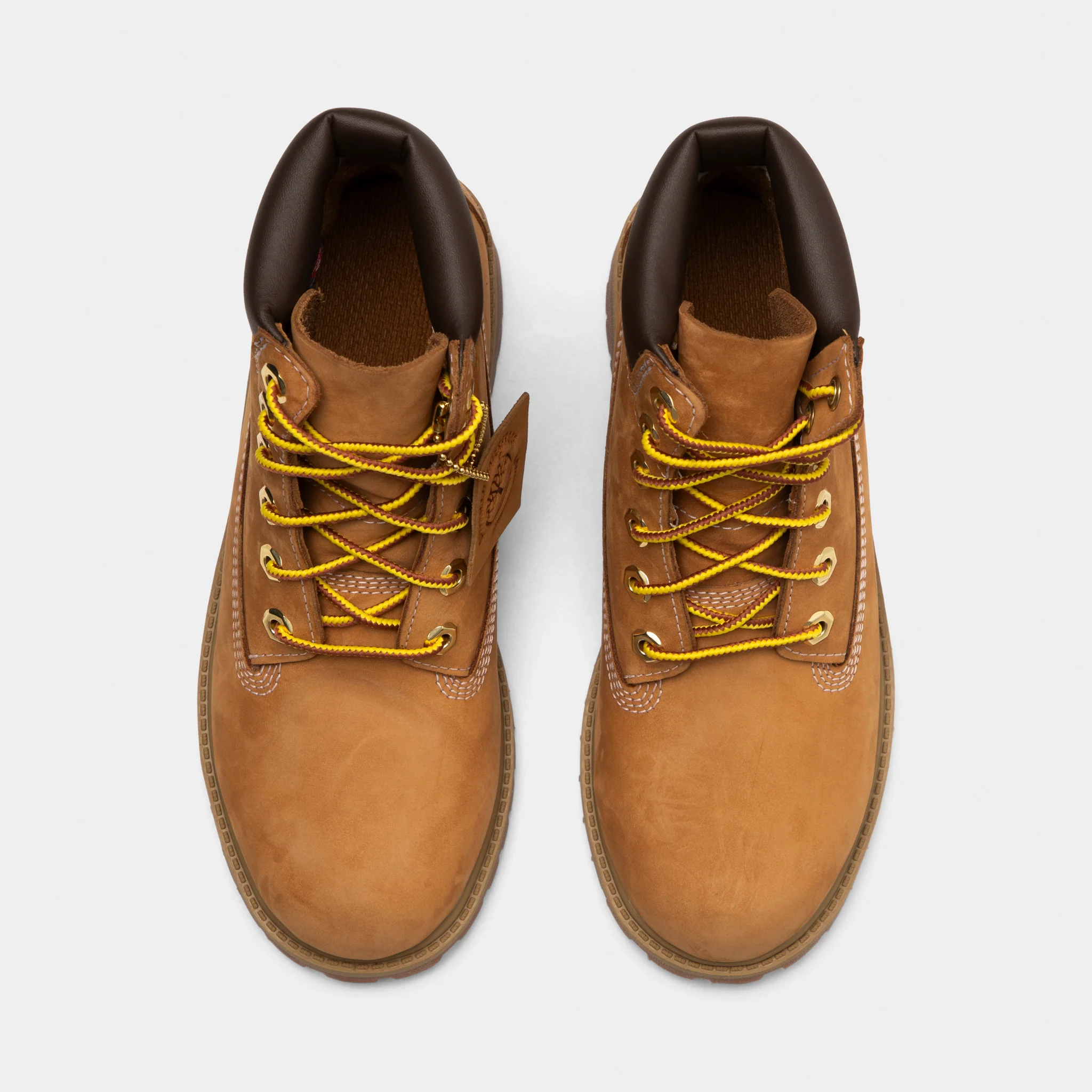 Timberland Juniors' 6-Inch Premium Lace Up Waterproof Boot / Wheat - Image 5
