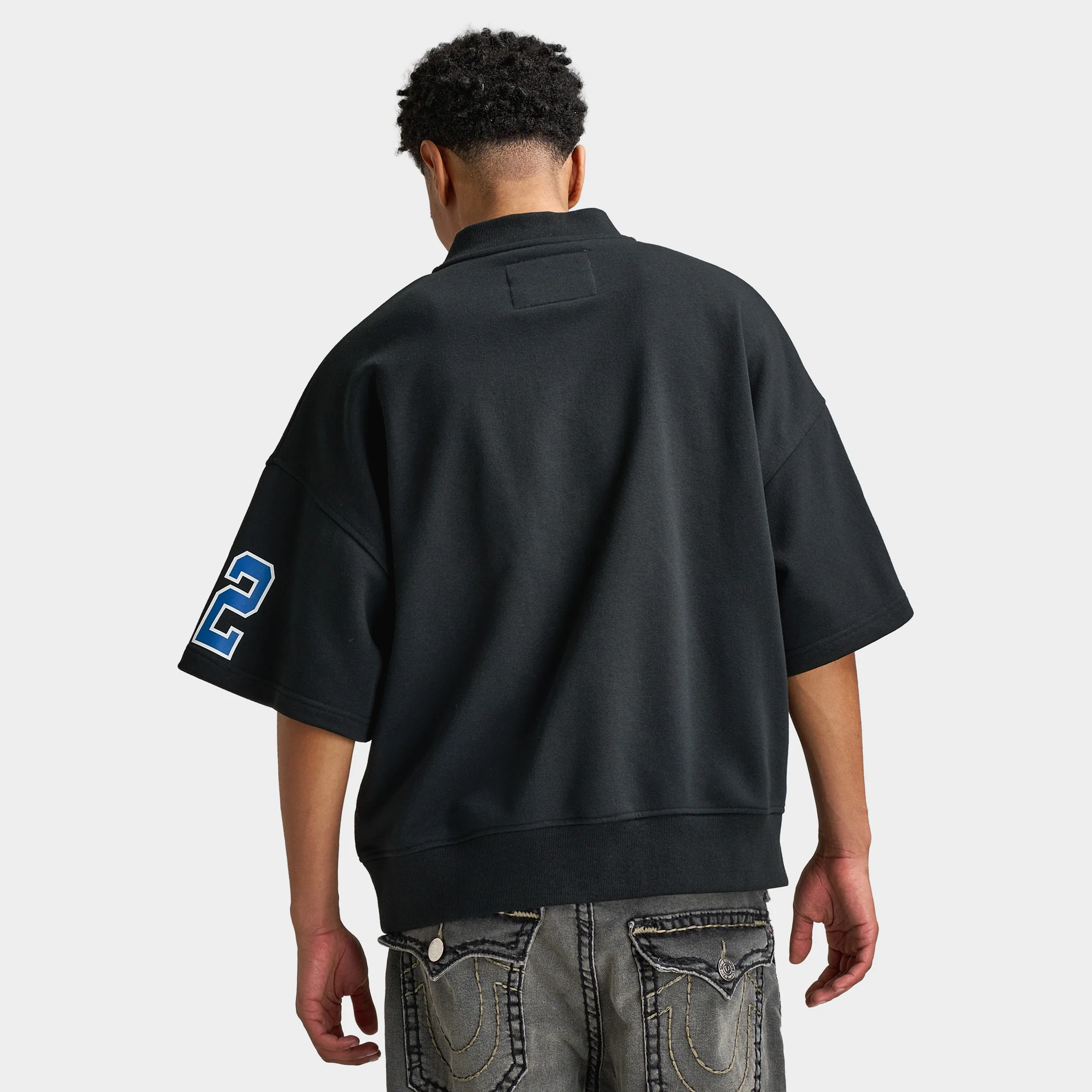 True Religion Oversize Sport Sweatshirt / Black - Image 2